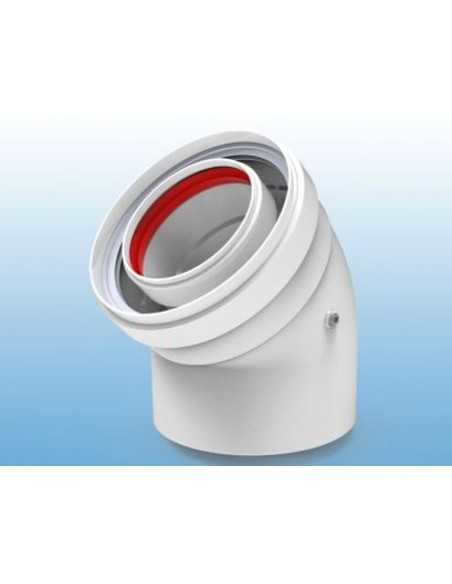 Codo 45º estanco 80/110 para Junkers. Principal