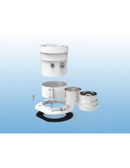 Conexión vertical multicompatible estanca 60/100 FIG. Principal