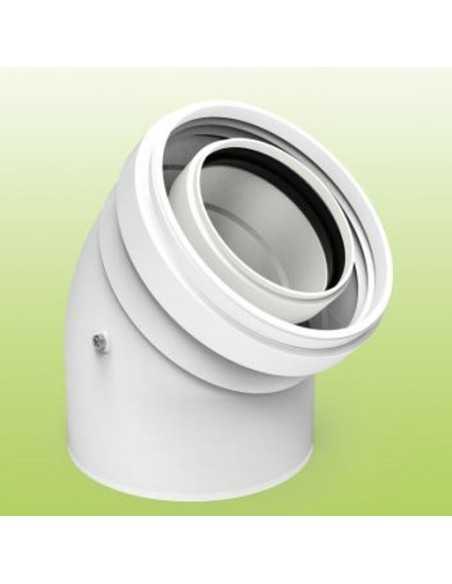 Codo 45º salida de humos condensación FIG. Principal