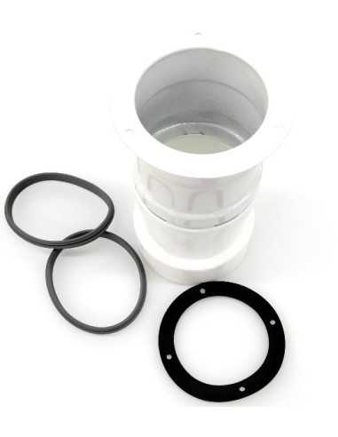 Adaptador bitubular diámetro Ø80 compatible Baxi  · Pereda