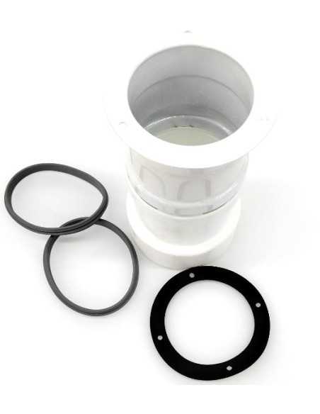 Adaptador bitubular diámetro Ø80 compatible Baxi  · Pereda