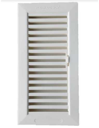 Rejilla ventilación de plástico con pestaña 20x10cm (Abierta)