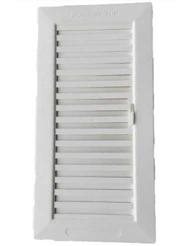 Rejilla ventilación de plástico con pestaña 20x10 (Cerrada)