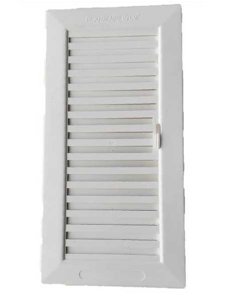 Rejilla ventilación de plástico con pestaña 20x10 (Cerrada)