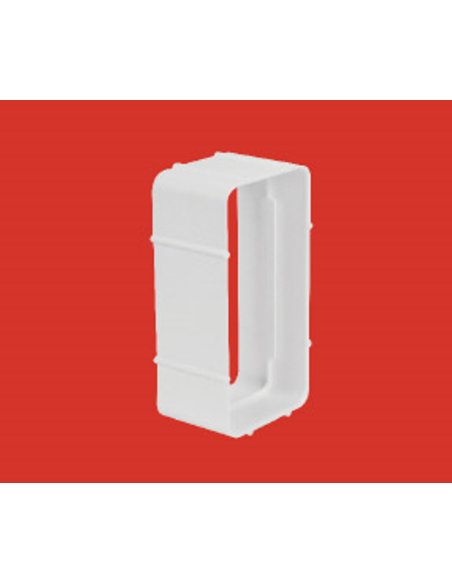 Empalme rectangular blanco 110 x 55 mm blanco. Principal