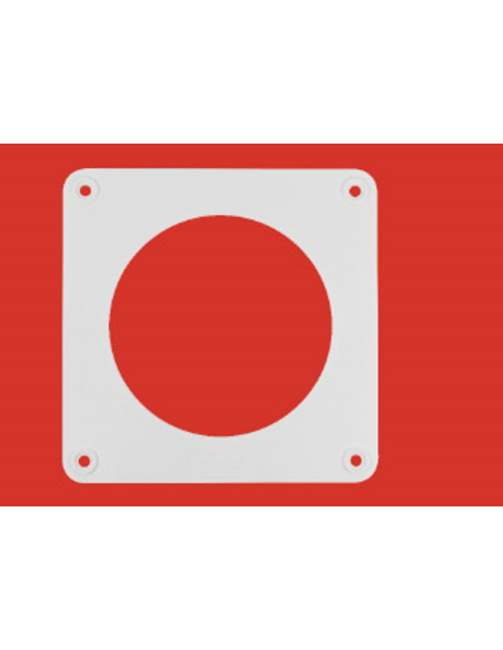 Embellecedor redondo blanco Ø 100. Principal