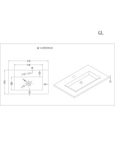 Lavabo Quadra. Principal. 2