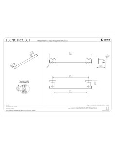 Toallero baño 30cm TECNOPROJECT SONIA. Principal 2
