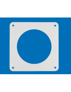 Embellecedor pared redondo blanco Ø 120. Principal