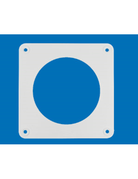 Embellecedor pared redondo blanco Ø 120. Principal