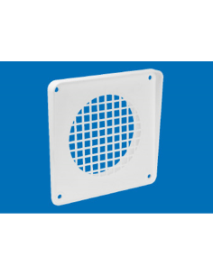 Rejilla redonda exterior blanca Ø 120. Principal