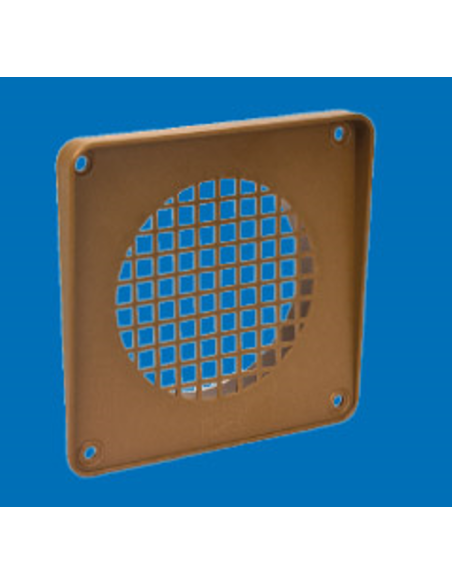 Rejilla redonda exterior marrón Ø 120. Principal