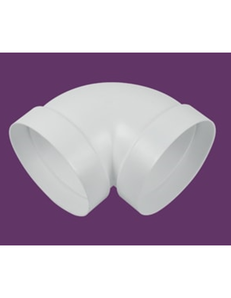 Codo 90º redondo blanco Ø 150. Principal