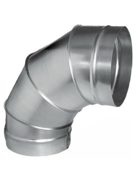 Codo chimenea 90º galvanizado. Principal