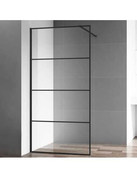 Panel Ducha Fijo LINE. Color negro. Principal.