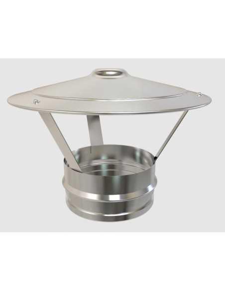 Caperuza chimenea inox pared simple. Principal