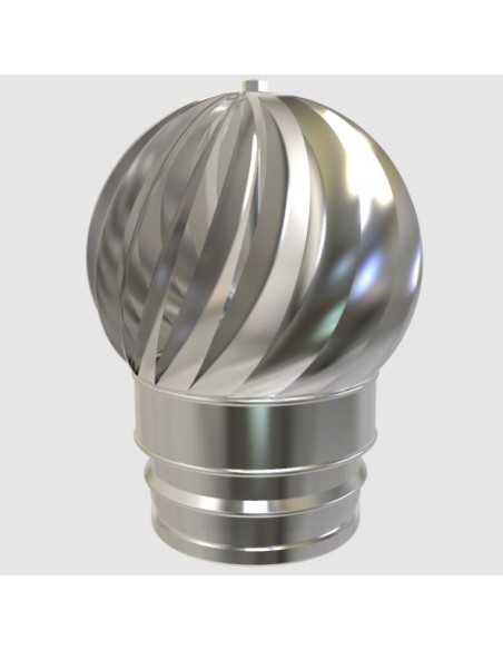 Autoaspirador chimenea pared simple inox. Principal