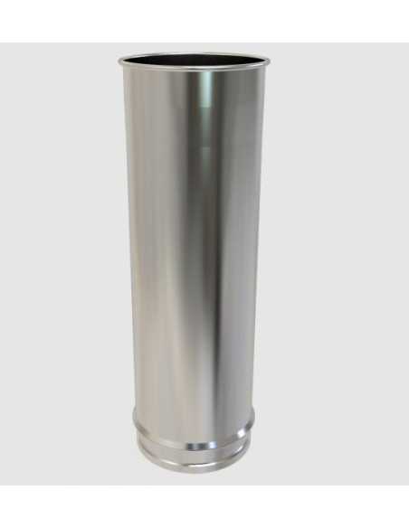 Módulo recto chimenea 0.5 m pared simple inox PSLI BI. Principal