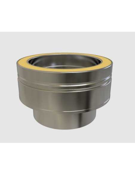 Adaptador plano a KW doble pared inox Convesa. Principal