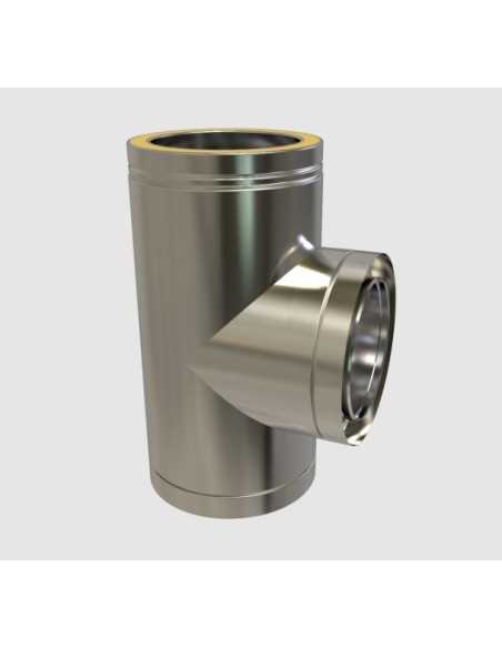 Te 90º AVANT KW doble pared inox