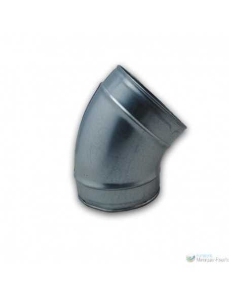 Codo chimenea 45º galvanizado. Principal