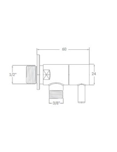 VALV CERAMICA 1/2-3/8 ACABADO NEGRO MATE. Principal. 2