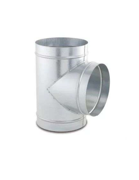 Te chimenea 90º galvanizada. Principal