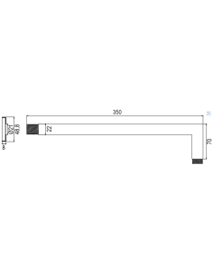 Brazo Ducha Pared STLILUS. Pereda 2