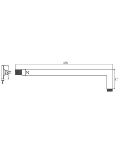 Brazo Ducha Pared VARY. Principal. 2
