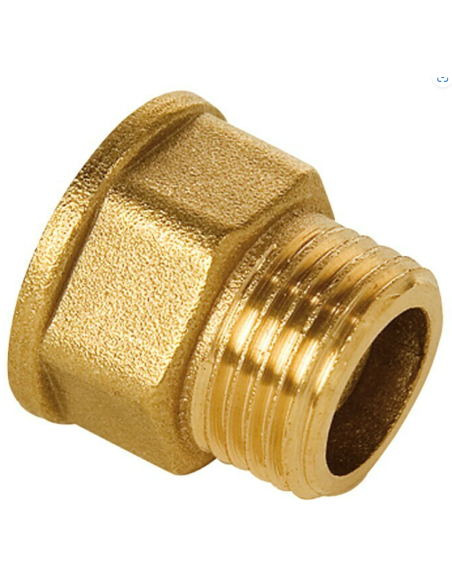 Alargadera 1/2 x 3cm latón. Principal