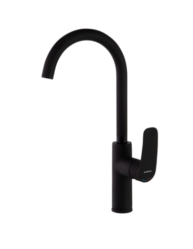 Monomando fregadero recto NEW FLY negro. Principal