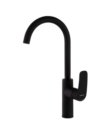 Monomando fregadero recto NEW FLY negro. Principal