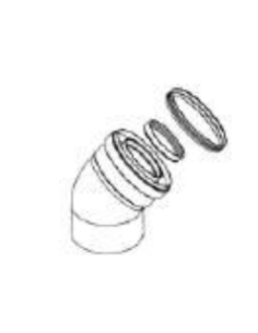 Codo 45º Condensación 60/100 140040177 BAXI principal