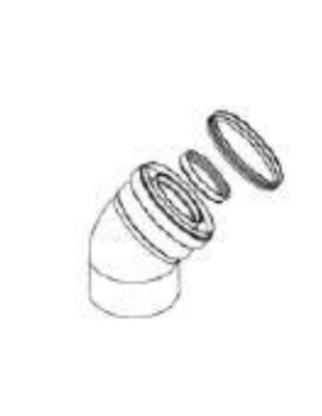 Codo 45º Condensación 60/100 140040177 BAXI principal