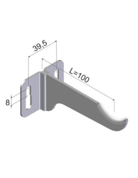 Soporte alicatar radiador aluminio BAXI 30 principal