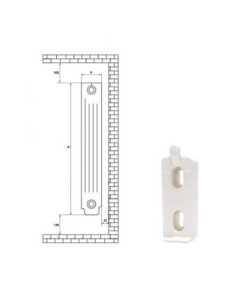 Radiador de agua caliente ONE de INCALTEC en Negro. Principal. 2