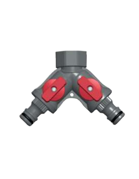 Distribuidor de 2 vías riego 1/2¨ principal Distribuidor de 2 vías riego 1/2¨ principal