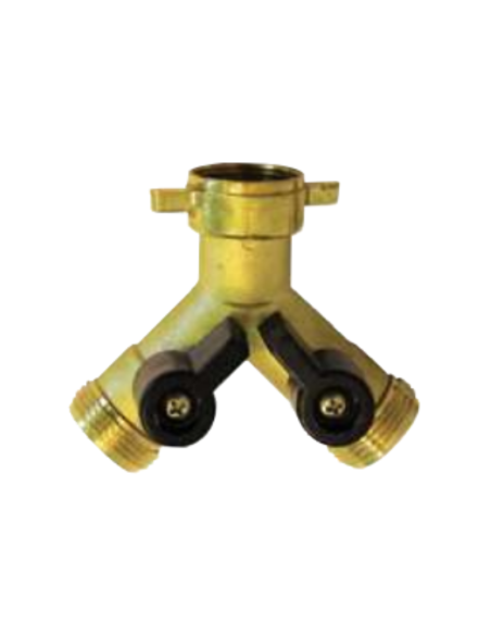Adaptador doble de 3/4¨MH en latón principal