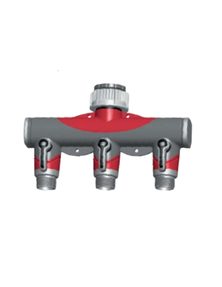 Selector de tres vías en metal principal