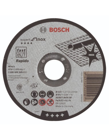 Disco de corte recto EXPERT for INOX 115x1mm
