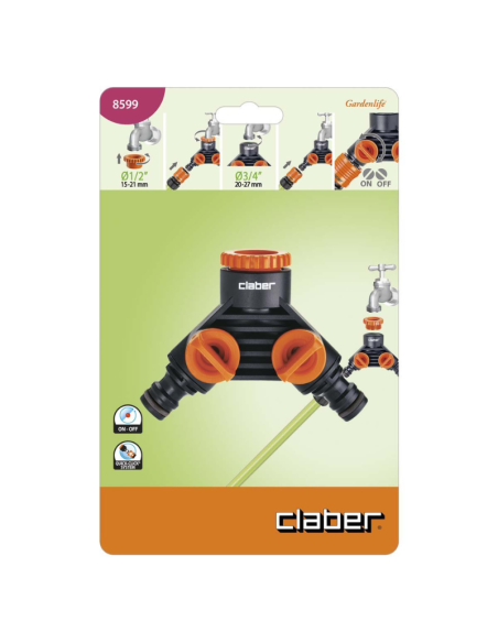 Conexión doble toma CLABER embalaje