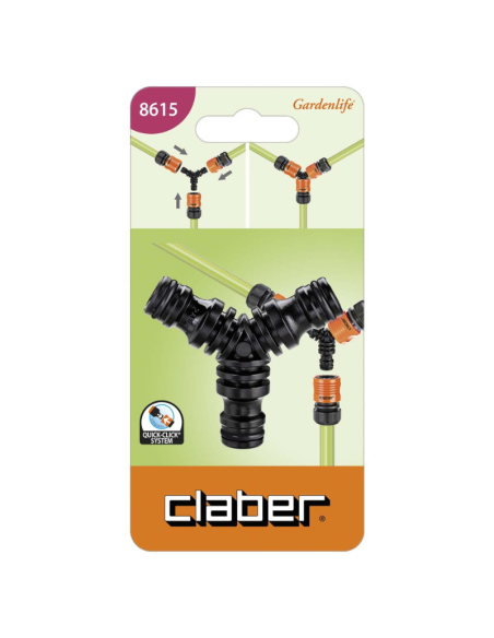 Conector de tres vías CLABER embalaje