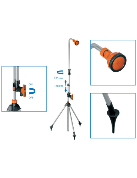 Ducha SUPER EGO con trípode. Pereda. Ducha SUPER EGO con trípode. Pereda.