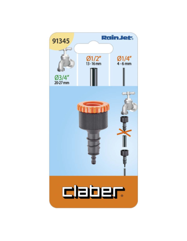 Conexión para tubo 1/2-1/4 CLABER embalaje