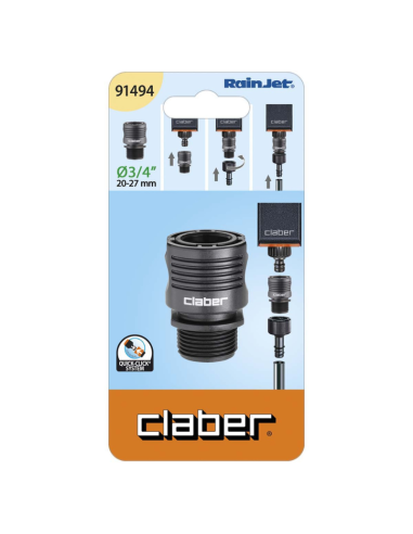 Conector automático de 3/4 CLABER embalaje