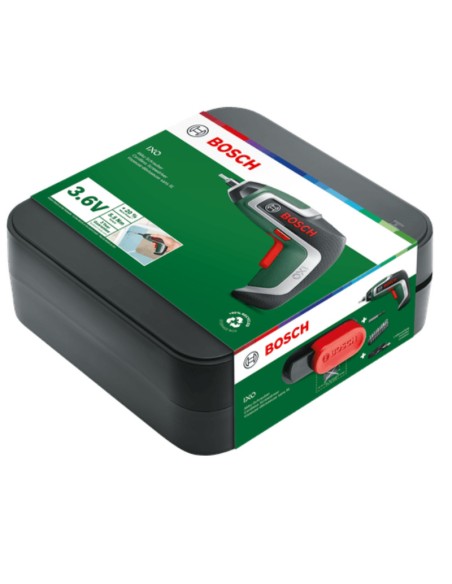 Atornillador electrico Bosch IXO + set de puntas Embalaje