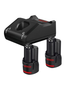 Kit 2 baterías 12V 2AH + cargador GAL 12V-40 Bosch