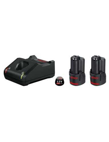 Kit 2 baterías 12V 2AH + cargador GAL 12V-40 Bosch