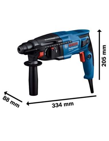 Martillo perforador Bosch GBH 2-21 Professional  medidas