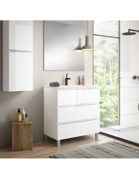 Interior Mueble de baño SHIRO 3 cajones con patas Principal